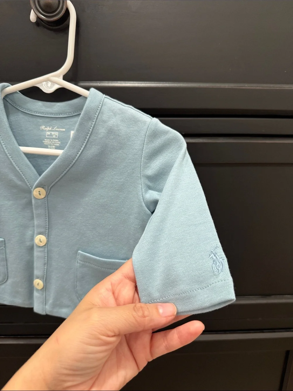 Ralph Lauren Baby 3 Months 100% Better Cotton bodysuit, cardigan, and trousers